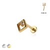 MULTI CZ CZ RHOMBUS THREADLESS (PUSH IN) 316L SURGICAL STEEL LABRET SET